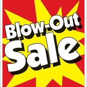 Vibrant Blow-Out Sale Poster